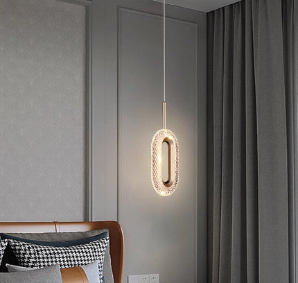 Hanging lamp WERTWOL by Rodesigne — brass modern pendant light, custom designer lighting by RODESIGNE