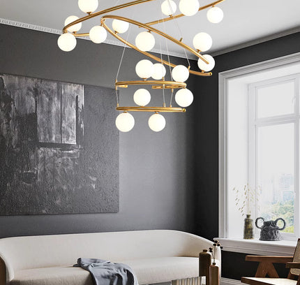 Chandelier LANDE by Rodesigne — brass designer chandelier, custom lighting by RODESIGNE