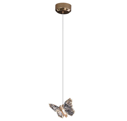 Hanging lamp SOMMERFUG by Rodesigne — brass modern pendant light, custom designer lighting by RODESIGNE