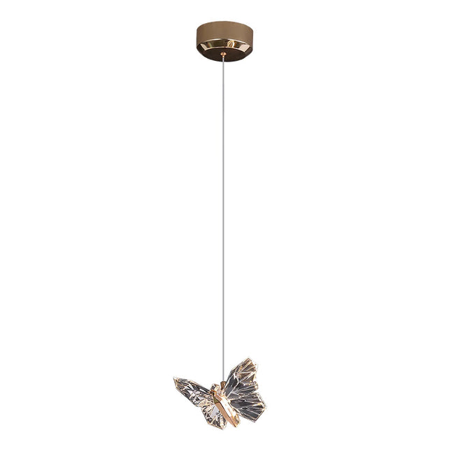 Hanging lamp SOMMERFUG by Rodesigne — brass modern pendant light, custom designer lighting by RODESIGNE