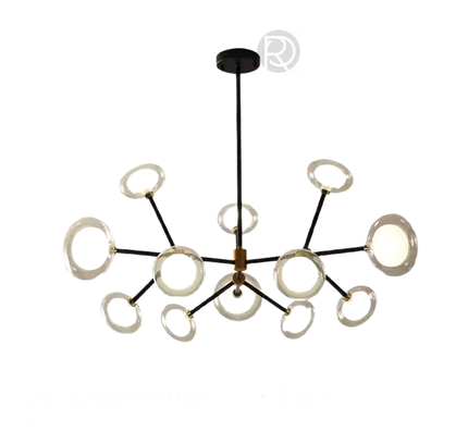 Chandelier LEGGERO by Rodesigne — glass designer chandelier, custom lighting by RODESIGNE