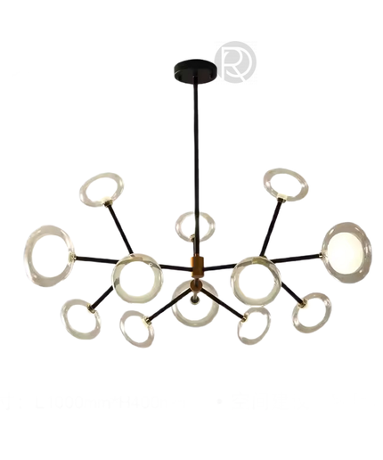 Chandelier LEGGERO by Rodesigne — glass designer chandelier, custom lighting by RODESIGNE