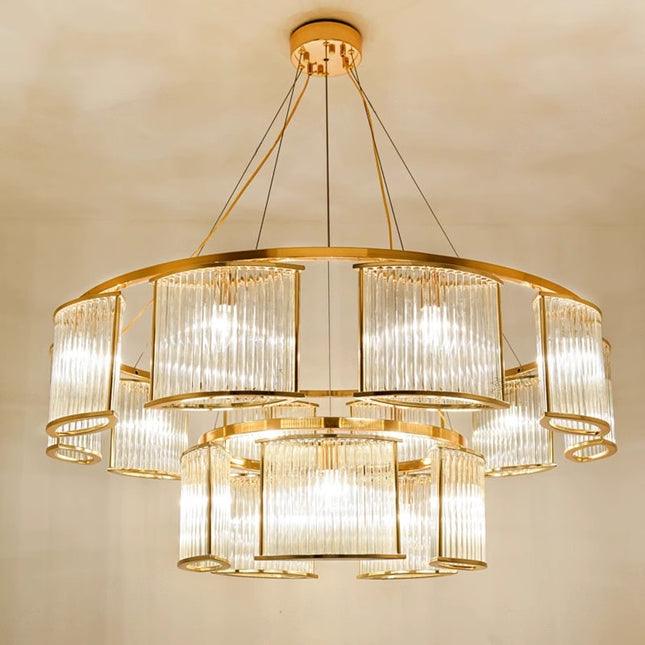 Chandelier STILIO by Rodesigne — glass designer chandelier, custom lighting by RODESIGNE