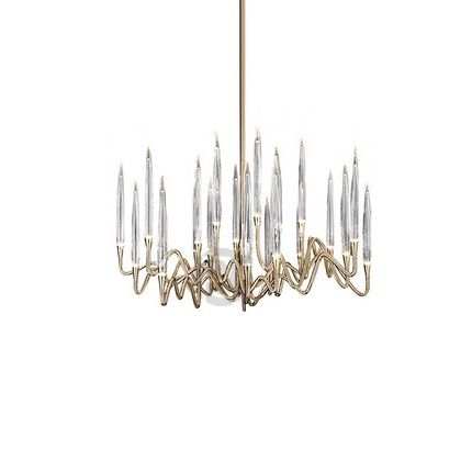 Chandelier PEZZO by Rodesigne — brass designer chandelier, custom lighting by RODESIGNE