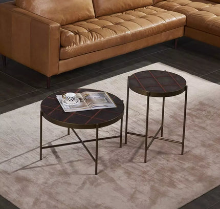 Set of coffee tables FOSA by Rodesigne — bronze designer piece by RODESIGNE