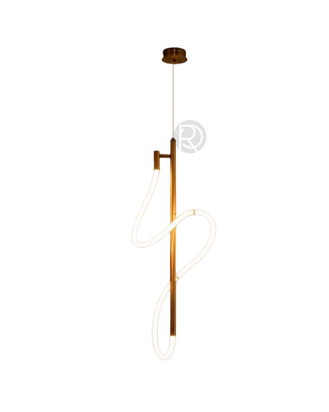 Chandelier TRACER-VERT by Rodesigne — brass designer chandelier, custom lighting by RODESIGNE