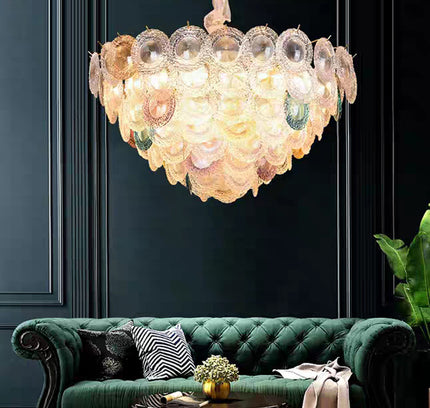 Chandelier FARBE by Rodesigne — brass designer chandelier, custom lighting by RODESIGNE