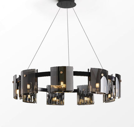 Chandelier YENFALD by Rodesigne — glass designer chandelier, custom lighting by RODESIGNE