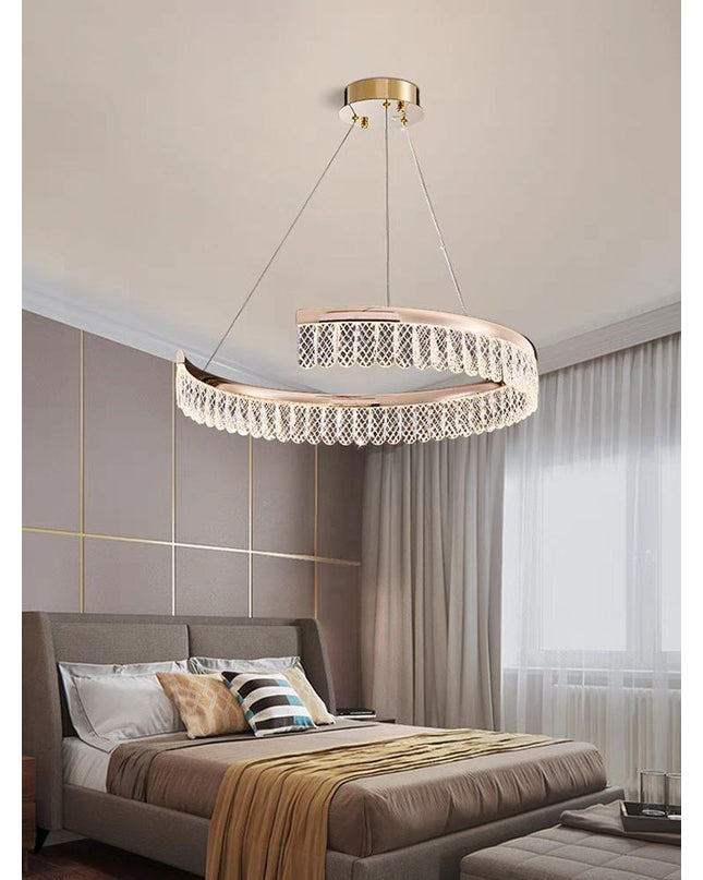 Chandelier SLAT by Rodesigne — brass designer chandelier, custom lighting by RODESIGNE