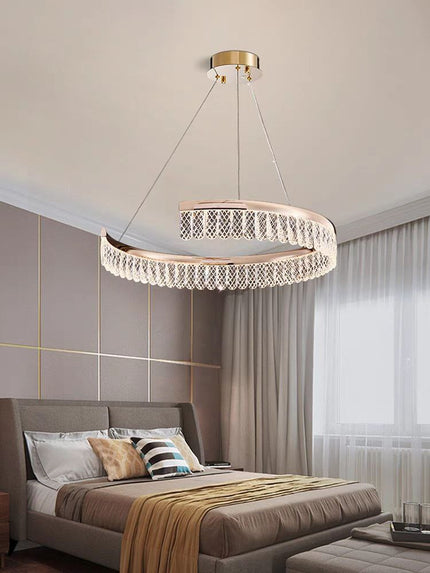 Chandelier SLAT by Rodesigne — brass designer chandelier, custom lighting by RODESIGNE